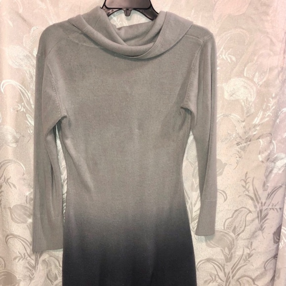 Shades of Gray Ombré Sweater Dress Size S